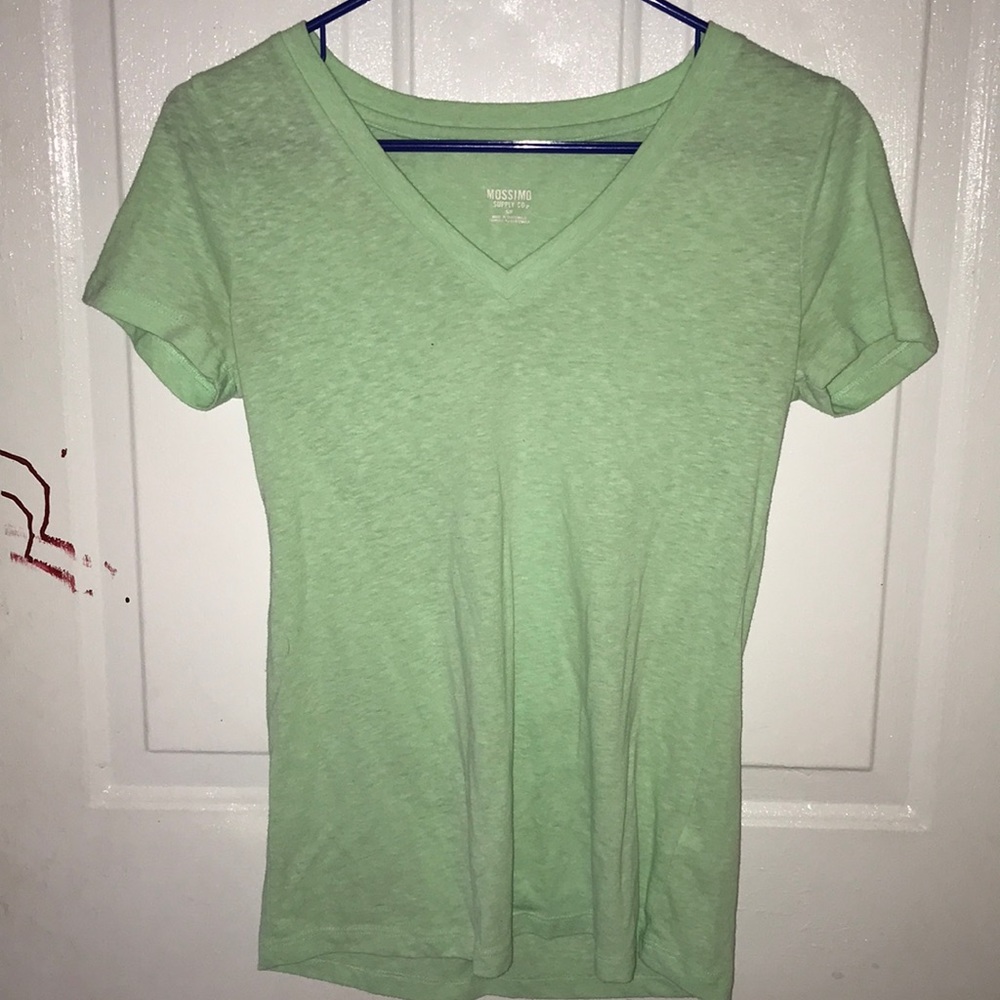 A greenish blue shirt